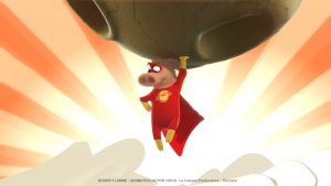 Roger Flambé animated actor Roger Flambé acteur animé Oink Chonk superpiggy superhero pig
